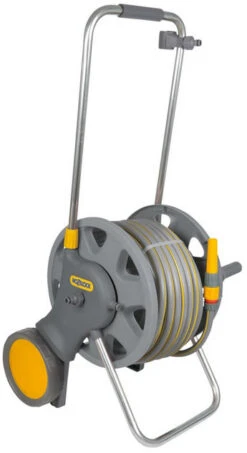 Hozelock 60m Assembled Hose Cart With 50m Maxi Plus Garden Hose - 2442