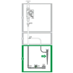 Hozelock Micro Irrigation Stake Adjustable Dripper - 2788 -Hozelock 2788 abc