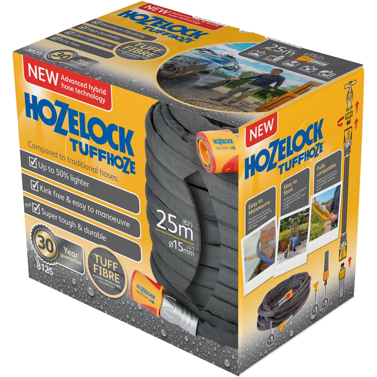 Hozelock Tuffhoze Garden Hosepipe 25m 2 Hozelock Tuffhoze Garden Hosepipe 25m - Image 2