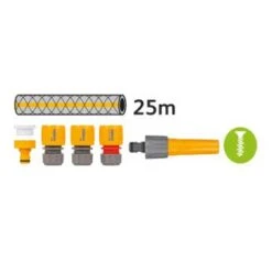 Hozelock Assembled 2 In 1 Hose Reel With 25m Hose - 2431 -Hozelock garden hose reels hozelock assembled 2 in 1 hose reel with 25m hose 2431 34017781711014