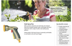 Hozelock 2691 Spray Gun Metal Multi Plus -Hozelock hozelock 2691 metal multi plus spray gun stylish metal bodied gun spray featuring eight varied spray patterns 5010646037815 ftb4256 10173.1611322105