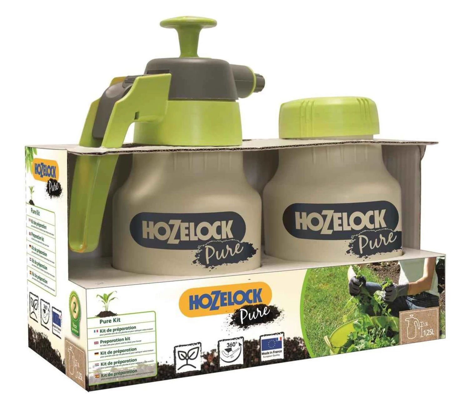Hozelock 4204 Pure Kit Natural Gardening, Yellow & Grey, 7L 1 Hozelock 4204 Pure Kit Natural Gardening, Yellow & Grey, 7L