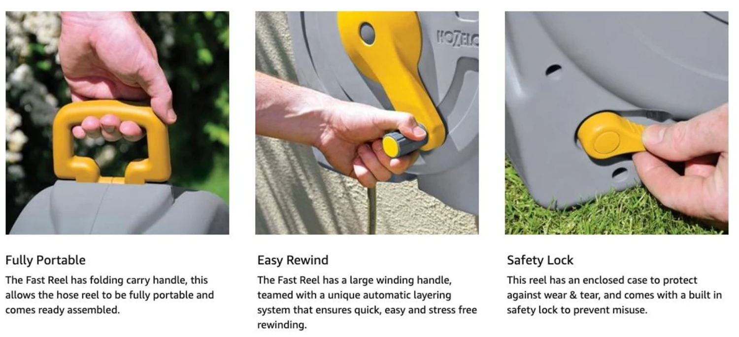 Hozelock Free Standing Fast Reel 2494 With 40m Hose 4 Hozelock Free Standing Fast Reel 2494 With 40m Hose - Image 4